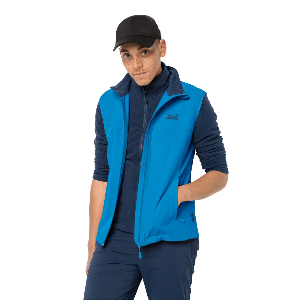 Jack Wolfskin ACTIVATE Vestes Homme Bleu - OFGXTHM-83